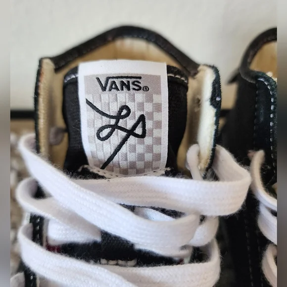 Vans Black and White Women's Sneakers - Picture 6 of 12